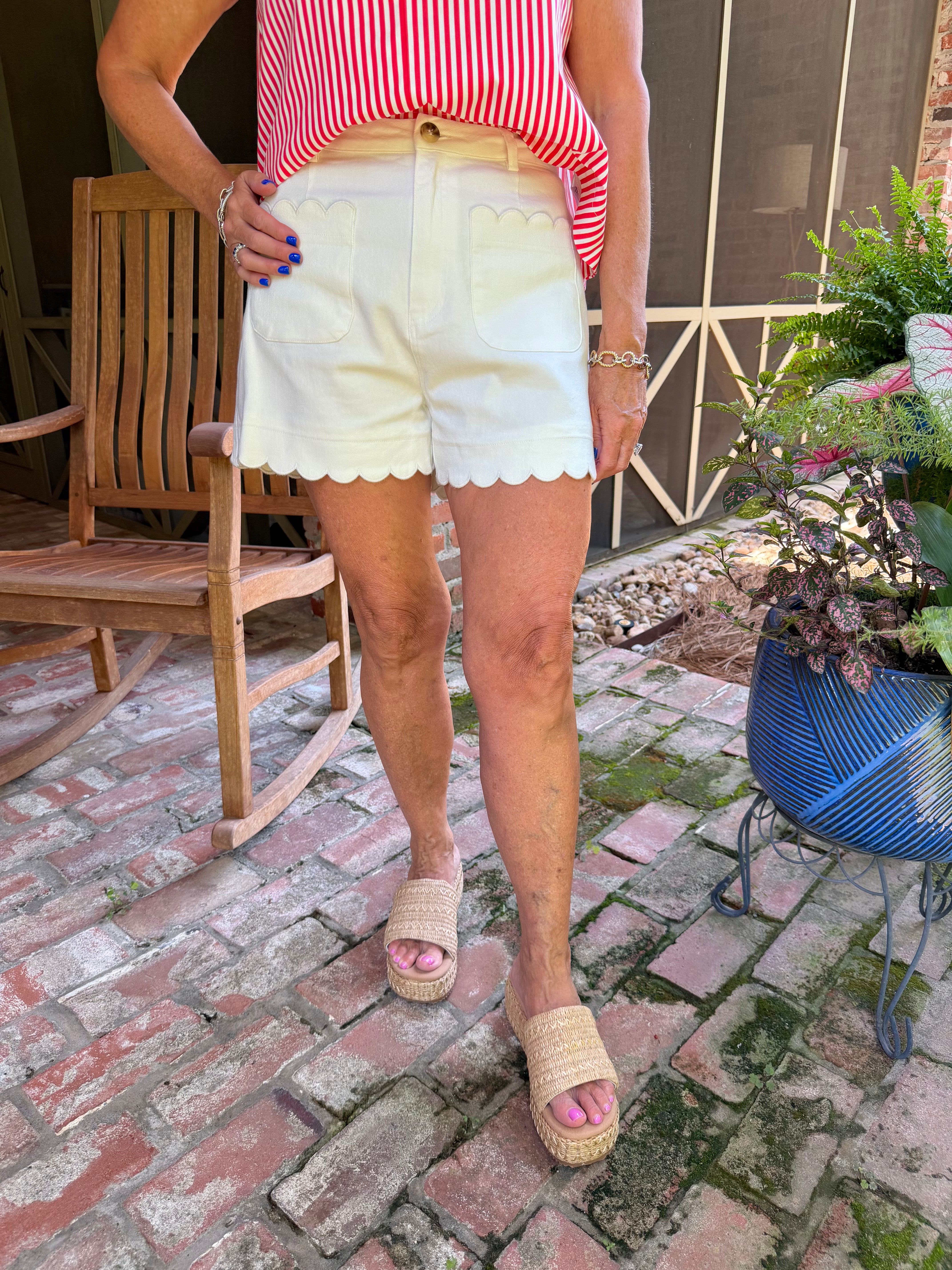 Scallop Shorts
